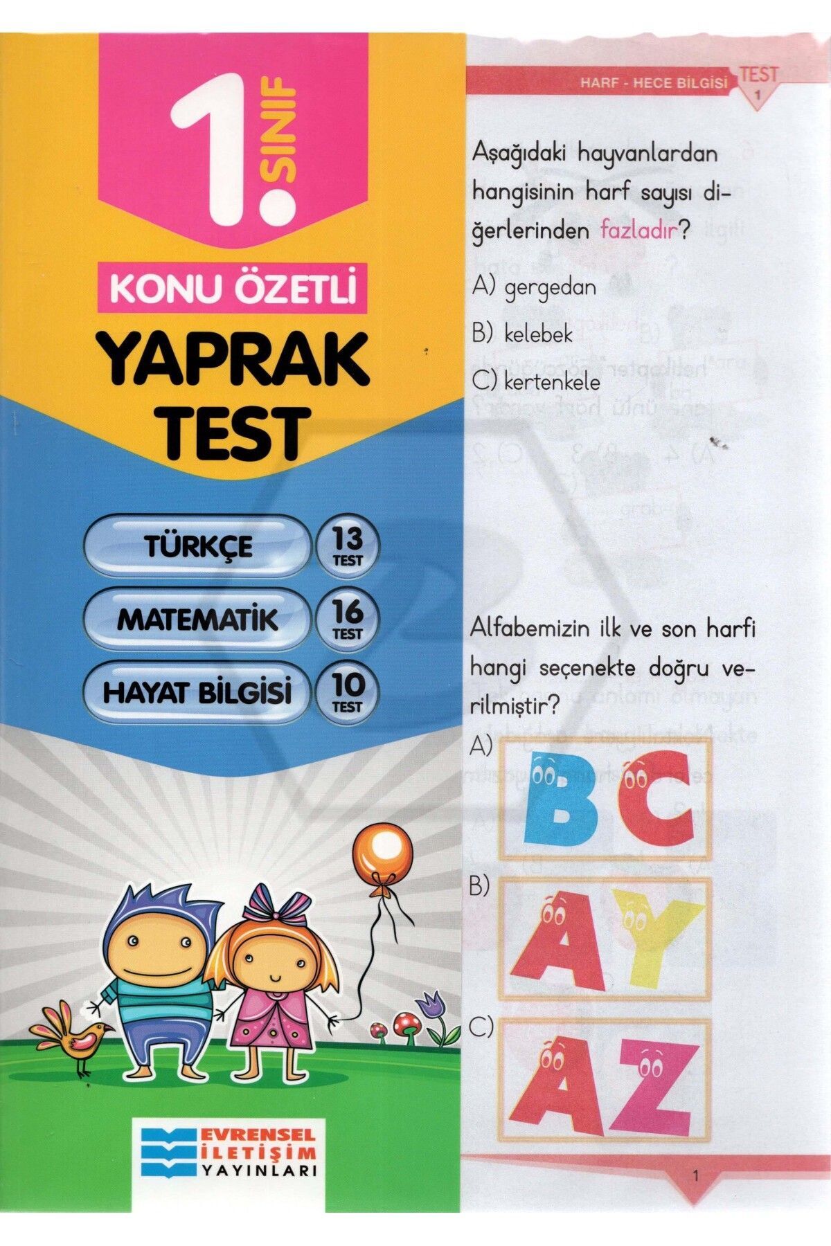 1.sınıf Tüm Dersler Yaprak Test - Evrensel Iletişim Yayınları