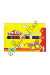 Play-doh 12 Renk Jumbo Keçeli Kalem Ke010