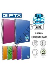 Tb Spiralli Speratörlü Pp Kapak A4 280 Yaprak 5+2 Defter