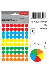 Ofc-129 5 Adet Mıx Color Ofis Etiketi