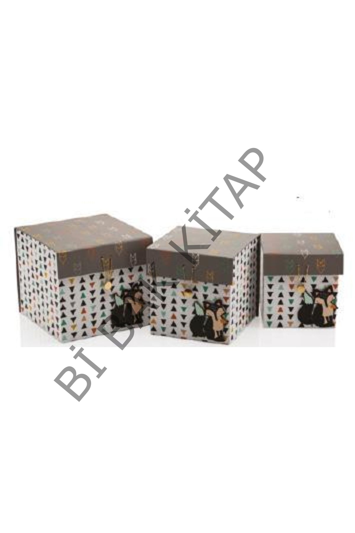 Hediye Kutusu Renard Kare Bx1989-3 205*205*185 Mm