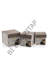 Hediye Kutusu Renard Kare Bx1989-3 205*205*185 Mm