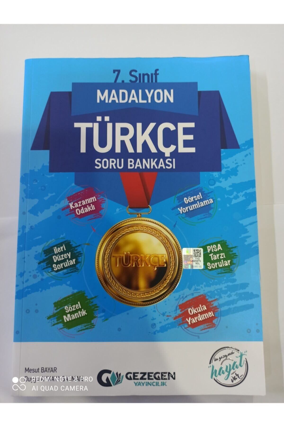 Gezegen Yayınları 7. Sınıf Türkçe Madalyon Soru Bankası