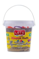 Lets Kinetik Kum 250 Gr. Naturel Plastik Kutu