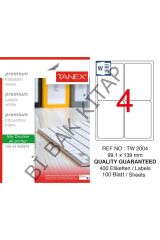 Taneks Lazer Etiket 4lü 99.1 X 139 Mm Tw-2004