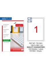 199,6x289,1 Laser Etiket Tw-2001