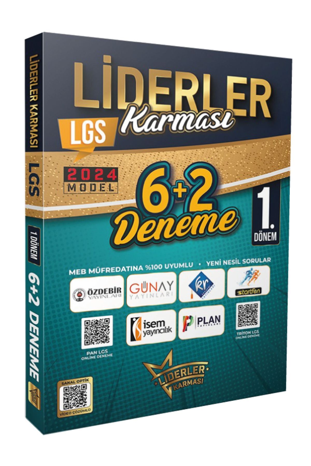 Liderler Karması 2024 Model 6 Farklı Yayınevinden LGS 1.Dönem 6+2 Deneme Seti