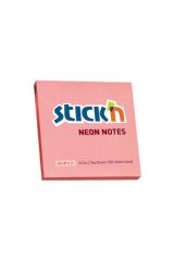Stıckn 76x76 Mm Neon Yapışkanlı Not Kağıdı Pembe