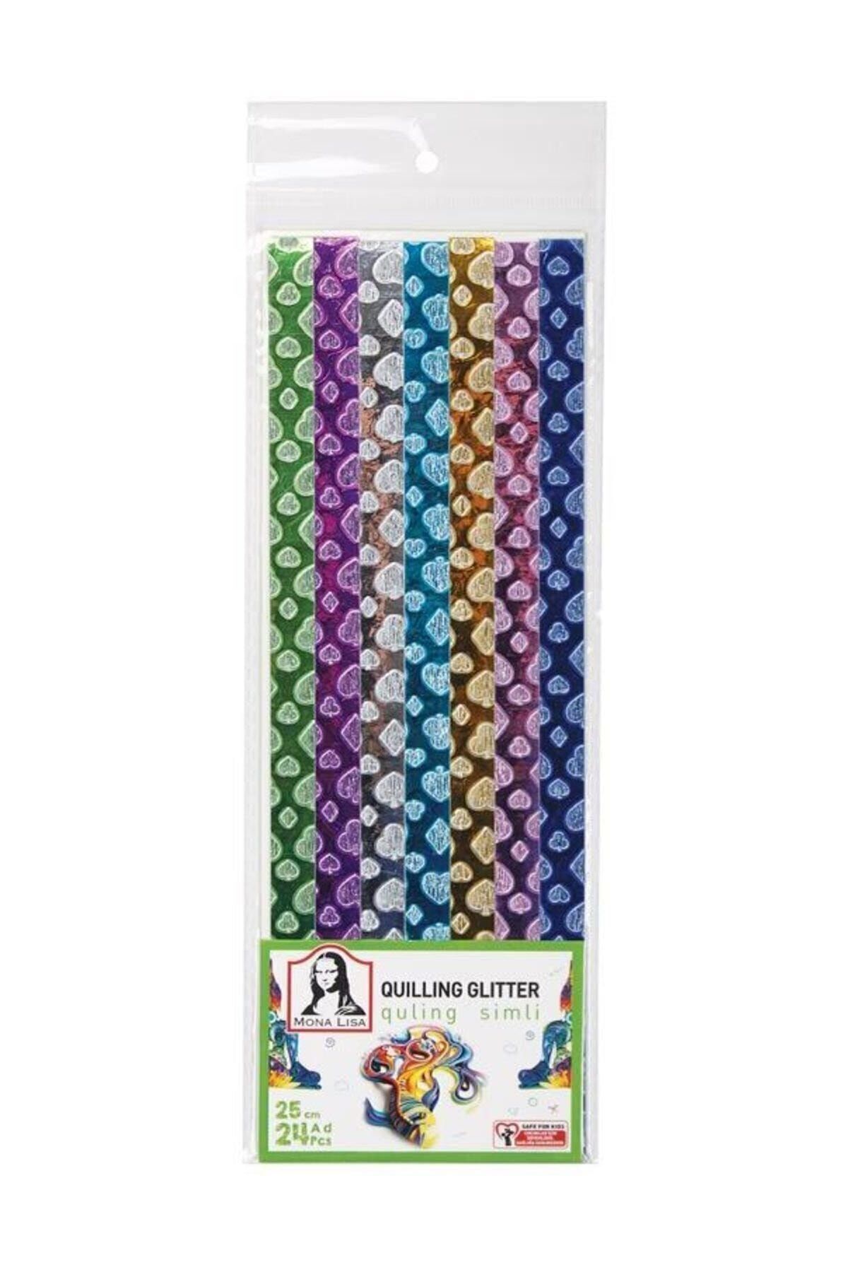 Ql01-5 Simli Quilling Kağıdı 25 Cm 24'lü