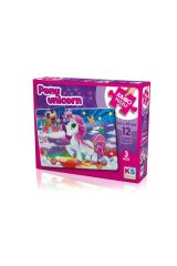 Pony Unicorn Jumbo Puzzle 3 Yaş Çocuk Puzzle